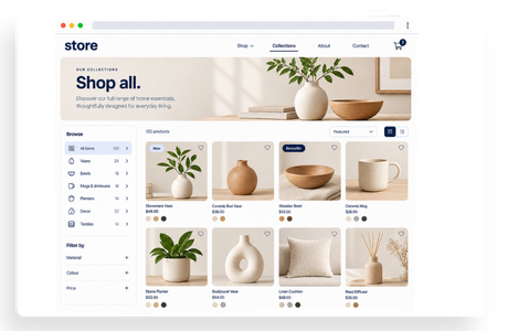 Collection page example